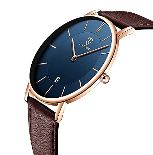 BEN NEVIS Mens Watches, Minimalist Fashion Simple Wrist Watch for Men Analog Date with Leather Strap