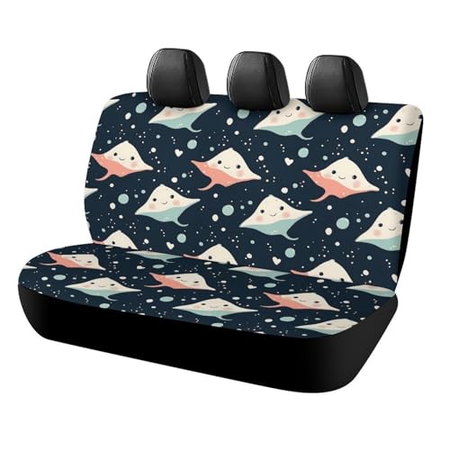 Housses de siège arrière pour camions en tissu respirant motif océan