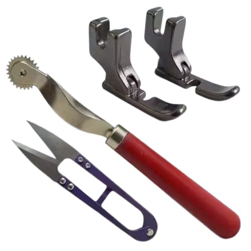 lysoo p36ln & p36n zipper presser foot boot + thread cutter + seam ripper set | industrial sewing accessories combo