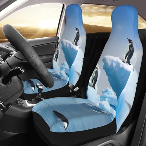 Housse de siege voiture avant Penguins On The Iceberg antiderapant