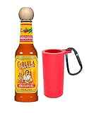 Cholula Hot Sauce - Hot Sauce Keychain - To Go Hot Sauce Key chain - Mini Cholula Sauce 0.75 oz - Tr