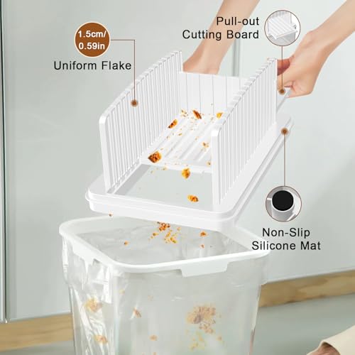 Image of Kiss Core Upgrade Pull Out Bread Slicer for Homemade Bread | Foldable Bread Slicing Guide Removable Cutting Board Slice Evenly Bread cutter slicer Suitable for Bread Making Supplies