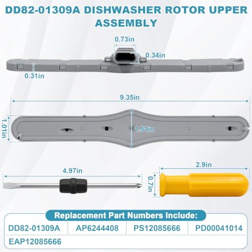 Image of DD82-01309A Dishwasher Upper Spray Arm Rotor Fit for Samsung Dishwasher
