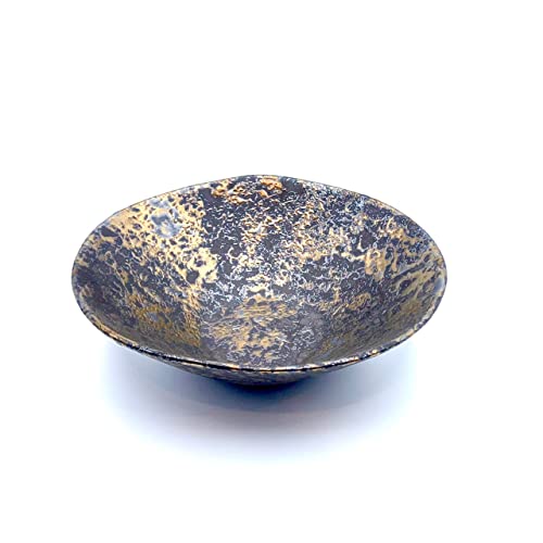 syokkidana NOBLE GOLD ボウル (中 )( 中鉢 / 17.5p / ゴールド ) おしゃれ 食器 (美濃焼/陶器/日本製 ) スープ皿 副菜皿 取り皿 麺鉢