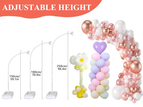 Arche de ballons réglable pour installer facilement un décor de fête stable - 3