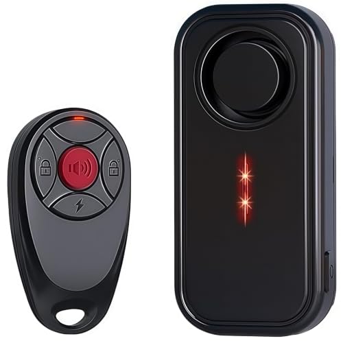 Image of Anti-Theft Bike Alarm with Remote, 113db Wireless Vibration Motorcycle Bike Alarms for Ebikes Scooter with LED Lights, Waterproof Car Alarm System with Motion Sensor, Bike Accessories