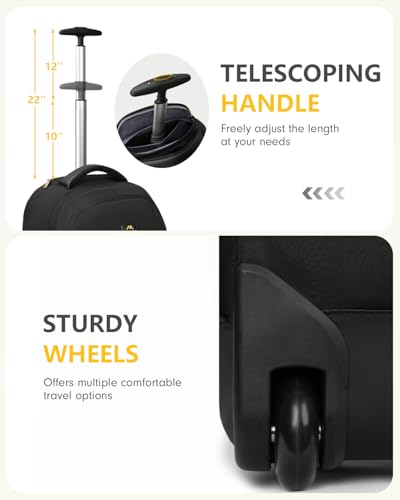 MATEIN 17 inch Wheeled Laptop Backpack