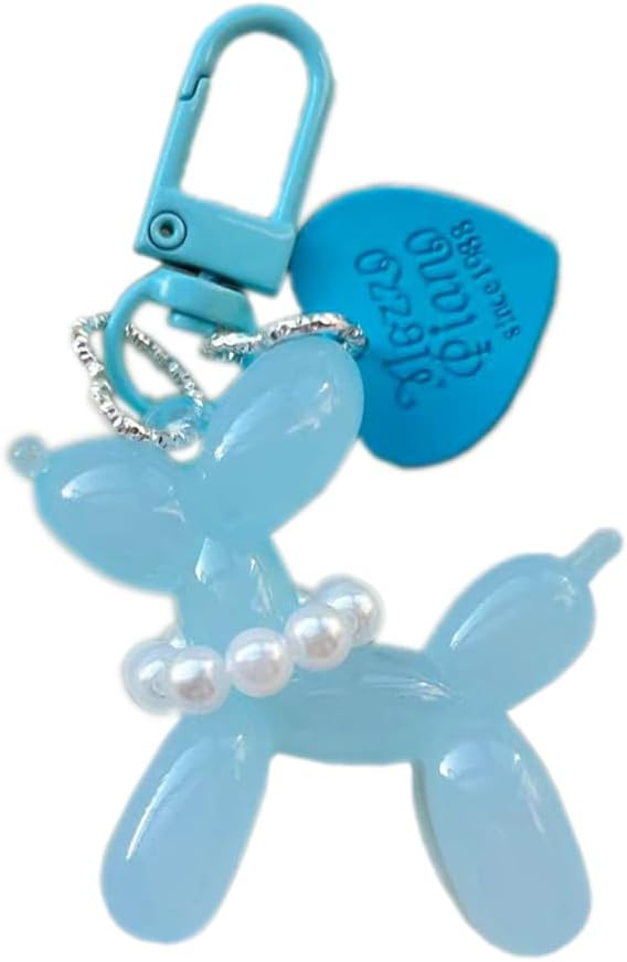 BeeGift Jelly Balloon Dog Design Keychain，Cute Colorful Key Chain Accessories Backpack Pendant for Women image 5