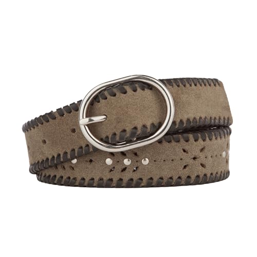 Lucky Brand Women's Embroidered Leather Belt | Stylish | Classic