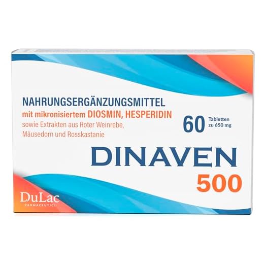 Hämorrhoiden und Venen Tabletten Dulàc, 60 Tabletten mit Diosmin, Hesperidin, Red Vine und Flavonoiden für Hämorrhoiden, Krampfadern, geschwollene Beine und Geplatzte Kapillaren - Dinaven