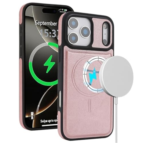 Coque iPhone 17 Pro rose avec protection caméra premium