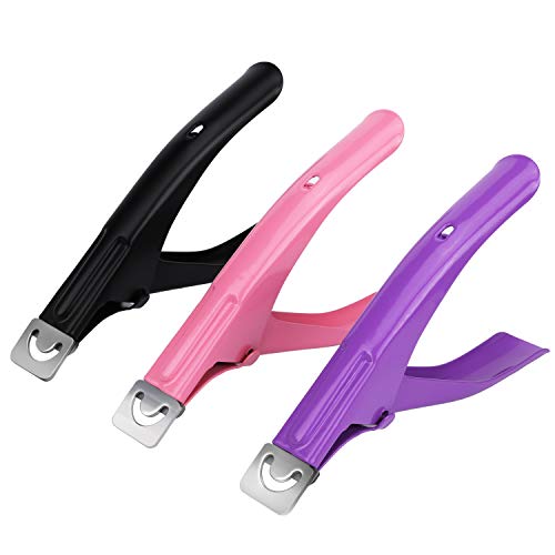 MWOOT 3 Pezzi Finte Tagliagunhie False Nail Clipper,Punte Tagliatore in Acciaio Inox Unghie Nail Tip Cutter Forbici Manicure Strumento per Unghie in Acrilico Gel Artificiale