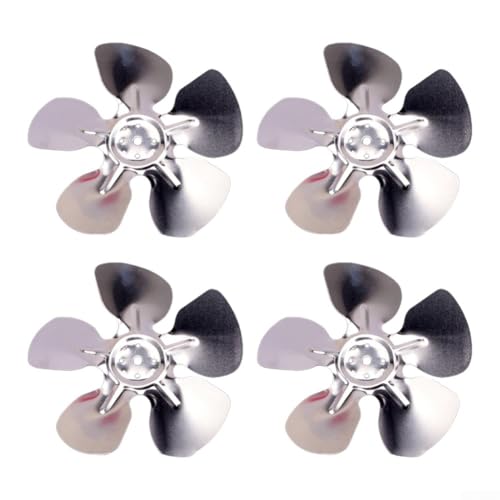 AugustknowU Lot de 4 pales de ventilateur de refroidissement en aluminium avec angle de 28 degrés conçues pour fournir une circulation d'air optimale et maintenir des conditions de stockage au froid