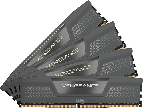 CORSAIR VENGEANCE DDR5 ������ 64GB�i16GB×4�j�ő�6000MHz�Ή� AMD EXPO & Intel XMP�Ή� CL36 �f�X�N�g�b�vPC�p �O���[ CMK64GX5M4B6000Z36