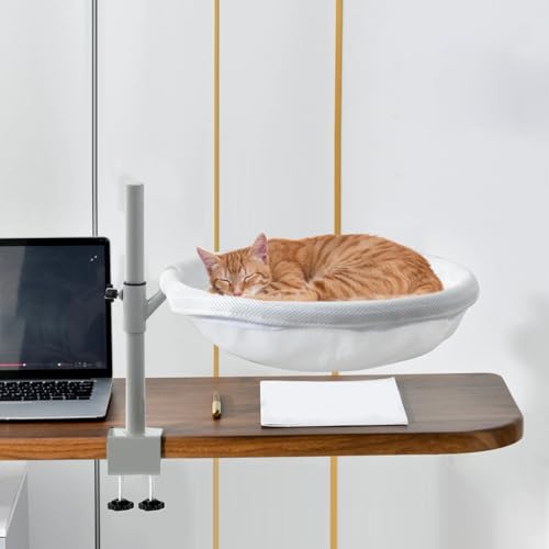 Lit pour chat rotatif à 360° avec son nid douillet lavable et design moderne