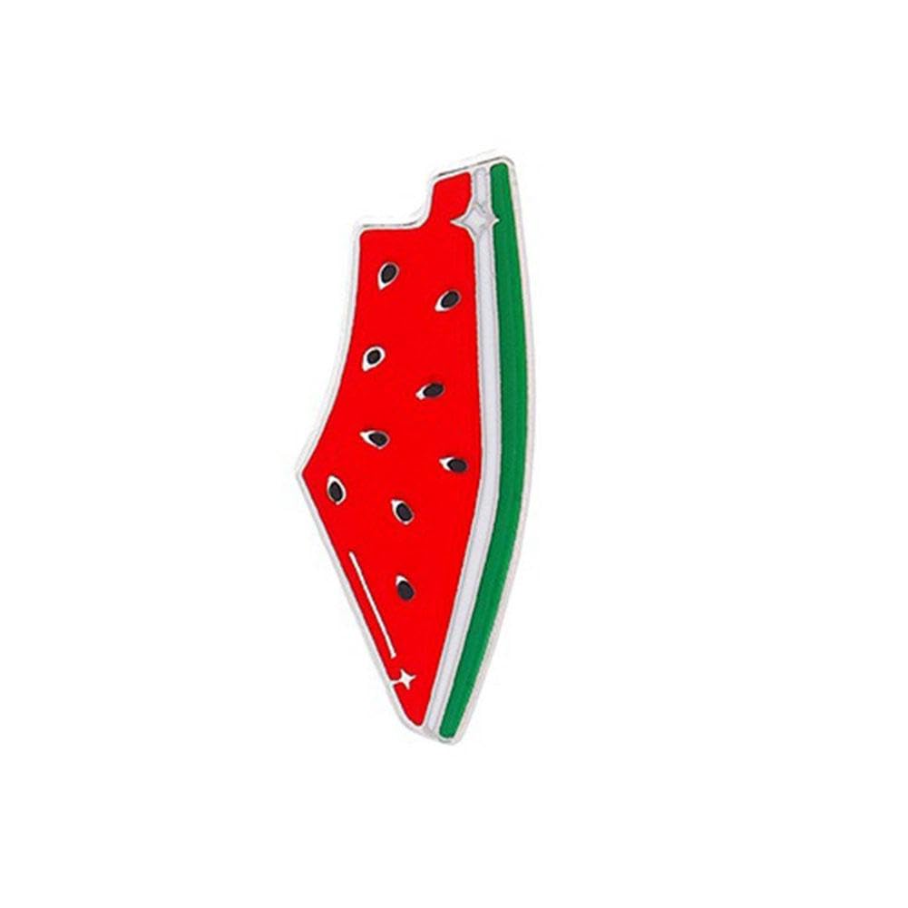 2 Broches De Sandía Para Ropa - Aleación De Zinc, Adornos Para Suéter, Cárdigan O Sombrero