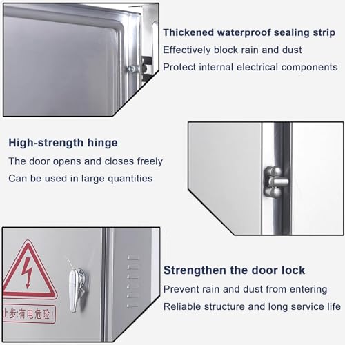 Carcasa de pared impermeable con placa de montaje para exterior 5