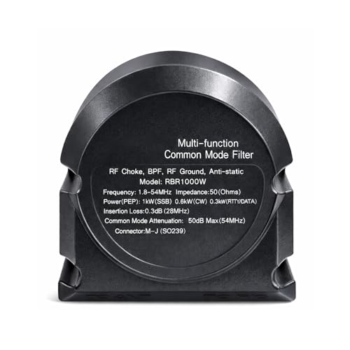 Filtro de modo común impermeable 1.8-54 MHz RBR1000W con baja pérdida de 0.3 dB 1
