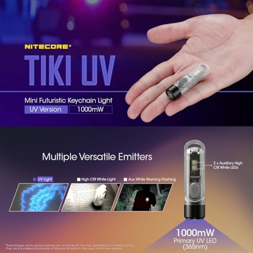 Lampe porte clés Nitecore Tikiuv solution compacte 55mm contre les faux billets