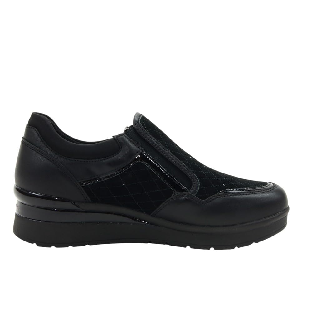 Scarpa Casual Camoscio con zeppa in Gomma - 222959 per: Donna