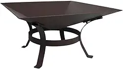 Lareira De Ferro Portátil A Lenha Fogueira Para Uso Externo Cor: Marrom