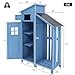 Gerätehaus Gartenschrank Geräteschuppen Geräteschrank，Gerätehaus Grau 124x46x174 cm - Kompakter Gartenschrank aus Holz, ideal für kleine Gärten (1 Stück, Gartenschuppen, Geräteschuppen)
