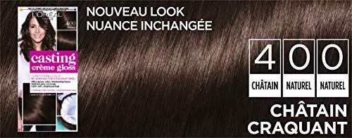 Coloration Ton Sur Ton 400 Châtain Craquant Sans Amoniaque Crème Gloss Casting Crème Gloss 'oreal Paris La Boîte - vue 6