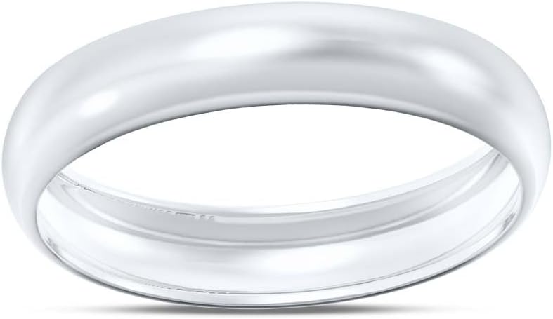 MauliJewels 10K Gold Wedding Band Rings for Men & Women – 3MM 4MM 5MM 6MM Plain Gold Bands – Rose, White & Yellow Gold – Classic Comfort Fit Unisex Rings