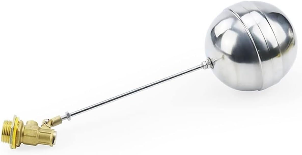 float valve 1 Pcs Stainless Steel Floating Ball Float Valves 1/2'' 3/4'' 1'' Water Tank Floating Ball Valve SS201 Stem Flow Control Cistern/Expansion Tanks(1')