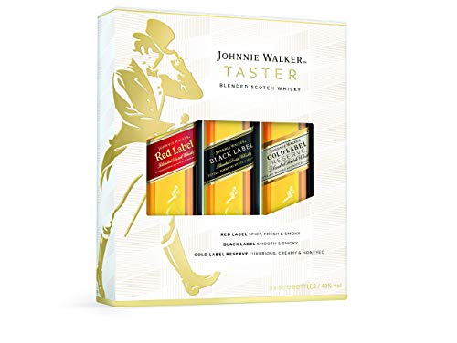 Johnnie Walker Blended Scotch Whisky Exploration Giftpack, 3 x 5cl