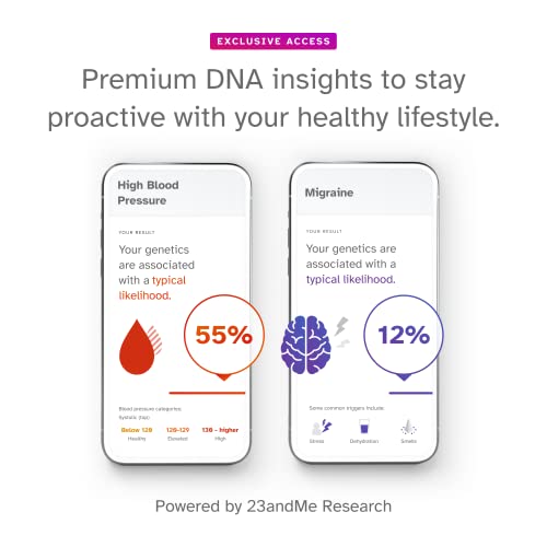 23Andme+ Premium Membership Bundle - Dna Kit With Personal Genetic Insights Including Health + Ancestry Service Plus 1-Year Access To Exclusive Reports (Before You Buy See Important Test Info Below) #TOP1