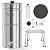 Culligan MaxClear 3 Gallon Gravity Water Filter System Removes Microplastics, PFAS & Lead, NSF/ANSI Certified, Polished Stainless-Steel Countertop Filter with 6 Ceramic Filters