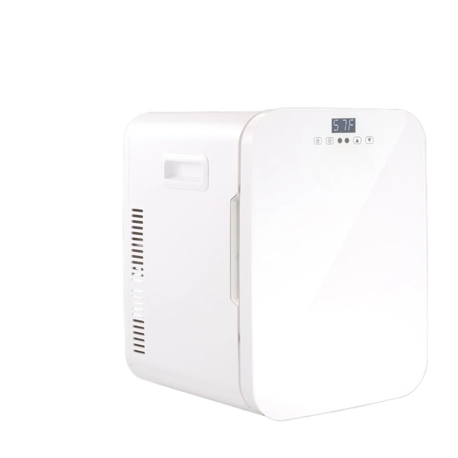 Refrigerador portátil for Coche de 20 litros, 12 V CC, mininevera con compresor, Ideal for caravanas, Camping, Viajes o for congeladores de cosméticos.(White)