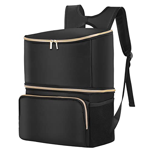 Image of Wolka Breast Pump Bag with Dual Insulated Compartments & Removable Divider,Breast Milk Cooler Travel Bacpak with 50 cans Capacity,Fit Most Breast Pumps Like Medela, Spectra S1,S2, Evenflo