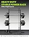 HANDBODE Power Cage with Pull Up Bar, Multi-Functional Squat Rack for Home Gym, Heavy Capacity Adjustable Power Rack Fit 6 FT, 7 FT Barbell, Weightlifting, Strength Training, Bench Press, Fitness