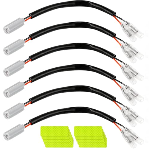 BOLOJAU 6 adaptadores de cableado para intermitentes para Yamaha R1 R6 FZ6
