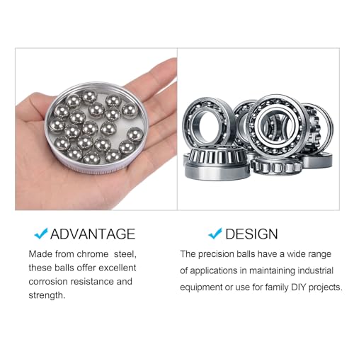 METALLIXITY Präzisionskugeln G10 16mm 10 Stück, Chromstahl Kugellagerkugeln - für Industrie-Kit, Maschinen, Automobil und DIY