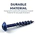 Kreg SML-C125B-100 Blue-Kote Weather Resistant Pocket Screws, 1 1/4 Inch, #8 Coarse Thread, Maxi-Loc Head, (100 Count)