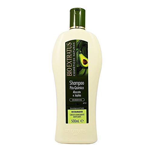 Linha Pos Quimica Bio Extratus - Shampoo Restaurador Abacate e Jojoba 500 Ml - (Bio Extratus Post Chemical Treatment Collection - Avocado & Jojoba Restoration Shampoo 16.9 Fl Oz)