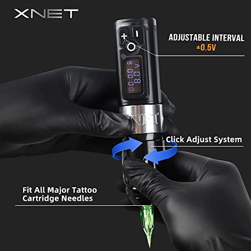 Xnet Soul Pro Rotary Tattoo Machine With Coreless Motor - Wireless Tattoo Machine Cartridge Pen With 1950Mah Battery Power Digital Lcd Display For Professionals And Beginners Tattoo Artists #TOP4