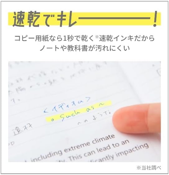 PILOT KIRE-NA Highlighter Set, Basic 5 Colors, Chisel and Fine Tip, Quick-Dry Pigment Ink, SKIW-1-5C1 Basic 5-piece set image 6 of 7 B0DNPWR1GX