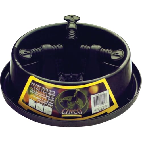 Good Tidings C163 Cinco Tabletop Christmas Tree Stand, Green