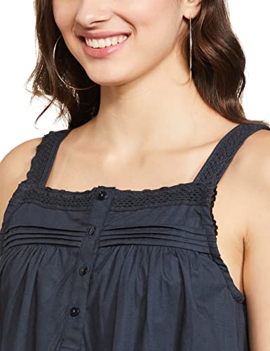 Image of Amazon Brand - Eden & Ivy Women's Cotton Knee Length Sleeveless Nighty