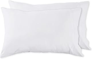 Pillow Cases Set of 2, Standard Size 20" x 26" - Soft Microfiber Waffle Pillowcases, Skin-Friendly Pillow Case Covers with Envelop Closure, No Filling (2 Pack - Standard (20" x 26"), White)