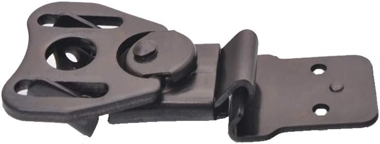 Butterfly Latch Stainless Steel Padlockable Twist Latch Keeper Toggle Clamp Catch Case Box Chest Lock Hasps Black