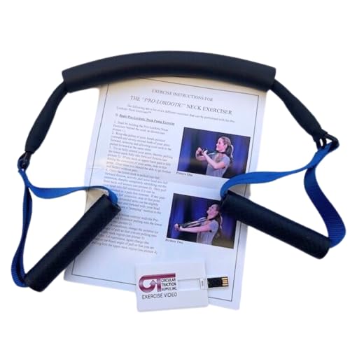 ProPosture(tm) ProPosture - Neck Exerciser Easy, Medium, Firm Resistant Band for Rehabilitation (Made in USA) (Medium)