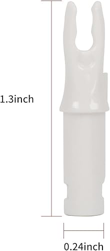 Miniatura 53 de SOPOGER 50 paquetes de flechas de tiro con arco – Insertos de flecha para flechas de carbono 0.244/0.244 in de plástico para bricolaje caza tiro