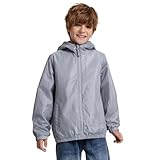 [ユートレンド] ジャケット アウター ウィンドブレーカー 梅雨 ライトアウター 羽織 上着 キッズ ジュニア 子供服 キッズアウター 撥水 軽量 防風 160 ライトグレーBRJ