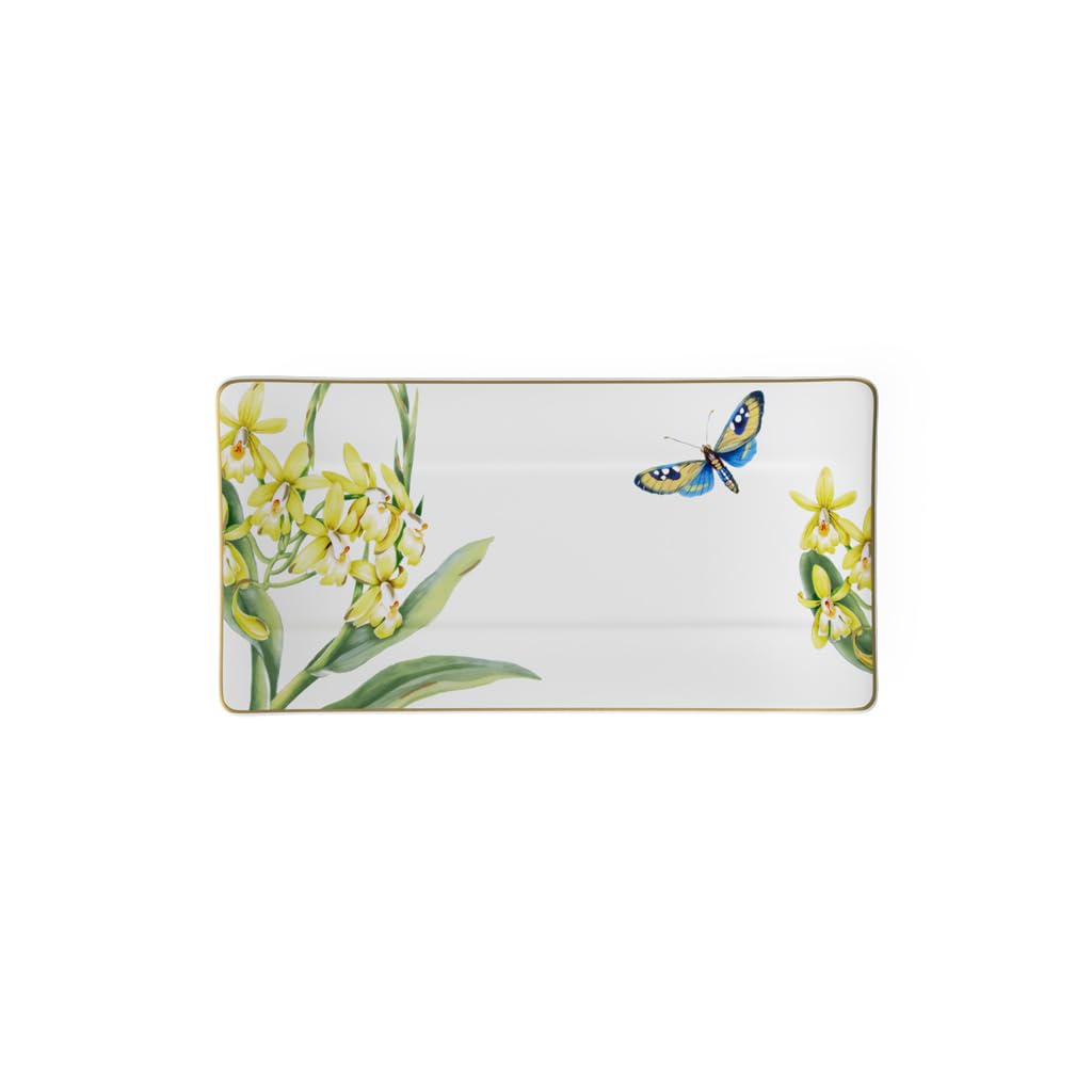 Villeroy & Boch Amazonia Piatto a Servire, Porcellana Bone China, Multicolore, 35x18x4.2 cm