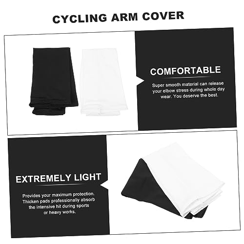 YARNOW 2 Peças De Proteção Solar Braço Acessórios Brancos Manga De Braço Para Proteção Solar Acessór